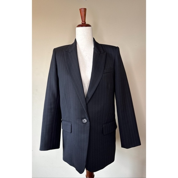 Nili Lotan Diane Pinstripe Blazer Size 0 - Picture 6 of 14